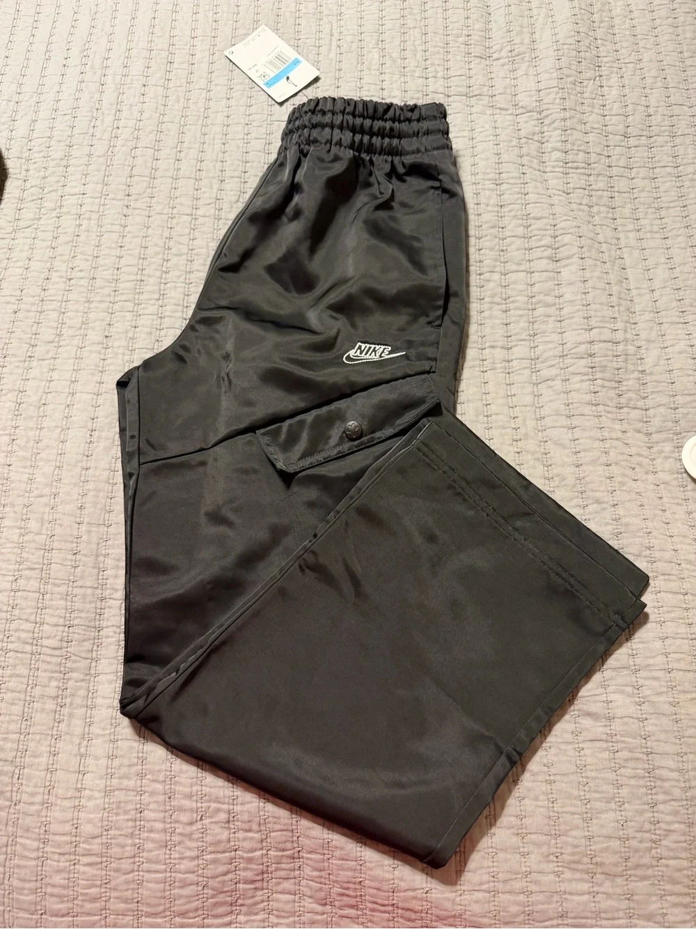 Nike Sportswear Water-repellent Big Kids Girls Pants Black